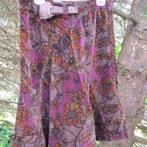 Diesel Waist=34" Cotton velvet skirt